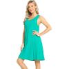 GYS Bamboo Viscose Sleepwear for Women Sleeveless Nightgowns Soft Tank Sleep Shirts Ladies Pajama Night Dress(Green)