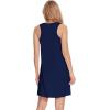 GYS Bamboo Viscose Sleepwear for Women Sleeveless Nightgowns Soft Tank Sleep Shirts Ladies Pajama Night Dress(Navy)