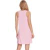 GYS Bamboo Viscose Sleepwear for Women Sleeveless Nightgowns Soft Tank Sleep Shirts Ladies Pajama Night Dress(Pink)