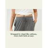 GYS Bamboo Viscose Women Pajama Pants Comfy Capri Lounge Pants with Pockets(Dark Heather Grey)