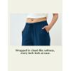 GYS Bamboo Viscose Women Pajama Pants Comfy Capri Lounge Pants with Pockets(Ink Blue)