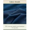 GYS Bamboo Viscose Women Pajama Pants Comfy Capri Lounge Pants with Pockets(Ink Blue)