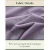 GYS Bamboo Viscose Women Pajama Pants Comfy Capri Lounge Pants with Pockets(Purplish Grey)
