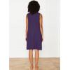 GYS Bamboo Viscose Women’s Nightgowns V Neck Sleeveless Tank Pajama Dress for Women(Deep Purple)