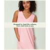 GYS Bamboo Viscose Women’s Nightgowns V Neck Sleeveless Tank Pajama Dress for Women(Pink)
