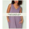 GYS Bamboo Viscose Women’s Nightgowns V Neck Sleeveless Tank Pajama Dress for Women(Violet)