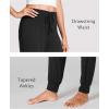 GYS Bamboo Viscose Women’s Pajama Bottoms High Waist Pajama Pants with Drawstring(Black)