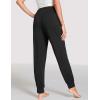 GYS Bamboo Viscose Women’s Pajama Bottoms High Waist Pajama Pants with Drawstring(Black)