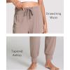 GYS Bamboo Viscose Women’s Pajama Bottoms High Waist Pajama Pants with Drawstring(Camel)