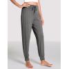 GYS Bamboo Viscose Women’s Pajama Bottoms High Waist Pajama Pants with Drawstring(Dark Heather Grey)