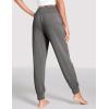GYS Bamboo Viscose Women’s Pajama Bottoms High Waist Pajama Pants with Drawstring(Dark Heather Grey)