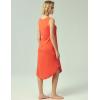 GYS Bamboo-Derived Viscose Women’s Nightgowns Sleeveless V Neck Tank Night Dress(Peach Pink)