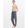 GYS Men’s Pajama Pants Joggers – Viscose Made from Bamboo, Knit Pj Bottoms Lightweight Lounge Sleep Pants(Charoal)