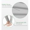 GYS Men’s Pajama Pants Joggers – Viscose Made from Bamboo, Knit Pj Bottoms Lightweight Lounge Sleep Pants(Light Grey)