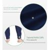 GYS Men’s Pajama Pants Joggers – Viscose Made from Bamboo, Knit Pj Bottoms Lightweight Lounge Sleep Pants(Navy)
