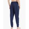 GYS Men’s Pajama Pants Joggers – Viscose Made from Bamboo, Knit Pj Bottoms Lightweight Lounge Sleep Pants(Navy)