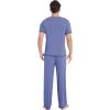 GYS Men’s Pajama Sets, Viscose Made from Bamboo, Short Sleeve T-Shirt and Lounge Pants 2 Piece Pajamas for Men(Fog Blue)