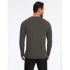 GYS Men’s Pajama Top Bamboo Viscose Cloud-Soft Long Sleeve Loungewear Moisture-Wicking Relaxed Fit Sleep Shirt(Deep Grey)