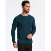 GYS Men’s Pajama Top Bamboo Viscose Cloud-Soft Long Sleeve Loungewear Moisture-Wicking Relaxed Fit Sleep Shirt(Indigo)