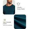 GYS Men’s Pajama Top Bamboo Viscose Cloud-Soft Long Sleeve Loungewear Moisture-Wicking Relaxed Fit Sleep Shirt(Indigo)