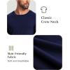 GYS Men’s Pajama Top Bamboo Viscose Cloud-Soft Long Sleeve Loungewear Moisture-Wicking Relaxed Fit Sleep Shirt(Navy)