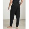 GYS Men’s Sweatpants Soft Stretch Drawstring Waist Casual Joggers Pants with Pockets(Black)