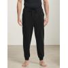GYS Men’s Sweatpants Soft Stretch Drawstring Waist Casual Joggers Pants with Pockets(Black)