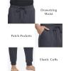 GYS Men’s Sweatpants Soft Stretch Drawstring Waist Casual Joggers Pants with Pockets(Dark Grey)