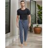GYS Men’s Sweatpants Soft Stretch Drawstring Waist Casual Joggers Pants with Pockets(Grayish Blue)