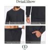 GYS Mens Sweatsuit 2 Piece Outfits Sets, Long Sleeve Fall Tracksuit Casual Jogging Sweat Suit Set(Dark Grey)