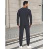 GYS Mens Sweatsuit 2 Piece Outfits Sets, Long Sleeve Fall Tracksuit Casual Jogging Sweat Suit Set(Dark Grey)