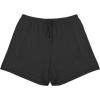 GYS Pajama Shorts for Women – Viscose Made from Bamboo, Soft Sleep Shorts Stretchy Sleepwear Casual Pj Bottoms(Black)