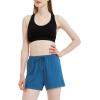 GYS Pajama Shorts for Women – Viscose Made from Bamboo, Soft Sleep Shorts Stretchy Sleepwear Casual Pj Bottoms(Blue)