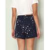 GYS Pajama Shorts for Women – Viscose Made from Bamboo, Soft Sleep Shorts Stretchy Sleepwear Casual Pj Bottoms(Blue Stars)