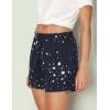 GYS Pajama Shorts for Women – Viscose Made from Bamboo, Soft Sleep Shorts Stretchy Sleepwear Casual Pj Bottoms(Blue Stars)