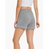 GYS Pajama Shorts for Women – Viscose Made from Bamboo, Soft Sleep Shorts Stretchy Sleepwear Casual Pj Bottoms(C- Heather Grey)