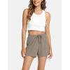 GYS Pajama Shorts for Women – Viscose Made from Bamboo, Soft Sleep Shorts Stretchy Sleepwear Casual Pj Bottoms(Camel)