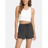 GYS Pajama Shorts for Women – Viscose Made from Bamboo, Soft Sleep Shorts Stretchy Sleepwear Casual Pj Bottoms(Dark Heather Grey)