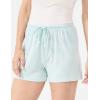 GYS Pajama Shorts for Women – Viscose Made from Bamboo, Soft Sleep Shorts Stretchy Sleepwear Casual Pj Bottoms(Green Stripe)