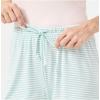 GYS Pajama Shorts for Women – Viscose Made from Bamboo, Soft Sleep Shorts Stretchy Sleepwear Casual Pj Bottoms(Green Stripe)