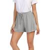 GYS Pajama Shorts for Women – Viscose Made from Bamboo, Soft Sleep Shorts Stretchy Sleepwear Casual Pj Bottoms(Heather Grey)