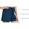 GYS Pajama Shorts for Women – Viscose Made from Bamboo, Soft Sleep Shorts Stretchy Sleepwear Casual Pj Bottoms(Ink Blue)