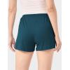 GYS Pajama Shorts for Women – Viscose Made from Bamboo, Soft Sleep Shorts Stretchy Sleepwear Casual Pj Bottoms(Lyons Blue)