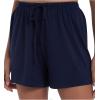 GYS Pajama Shorts for Women – Viscose Made from Bamboo, Soft Sleep Shorts Stretchy Sleepwear Casual Pj Bottoms(Navy)
