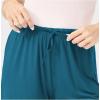GYS Pajama Shorts for Women – Viscose Made from Bamboo, Soft Sleep Shorts Stretchy Sleepwear Casual Pj Bottoms(Teal Blue)