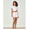 GYS Pajama Shorts for Women – Viscose Made from Bamboo, Soft Sleep Shorts Stretchy Sleepwear Casual Pj Bottoms(White Stars)
