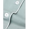 GYS Premium Bamboo Viscose Women’s Pajama Sets Long Sleeve Button Down 2 Pieces Sleep Sets(Light Greyish Green)