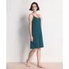 GYS Sleeveless Nightgowns for Women Soft Bamboo Viscose Full Slip Spaghetti Strap Camisole Under Dress(Ink Blue)