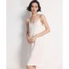 GYS Sleeveless Nightgowns for Women Soft Bamboo Viscose Full Slip Spaghetti Strap Camisole Under Dress(White)
