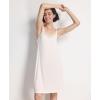 GYS Sleeveless Nightgowns for Women Soft Bamboo Viscose Full Slip Spaghetti Strap Camisole Under Dress(White)